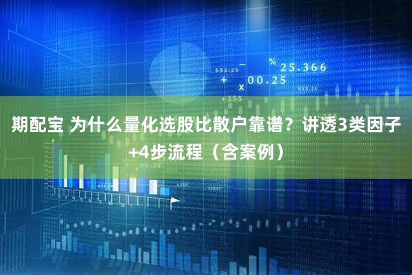 期配宝 为什么量化选股比散户靠谱？讲透3类因子+4步流程（含案例）
