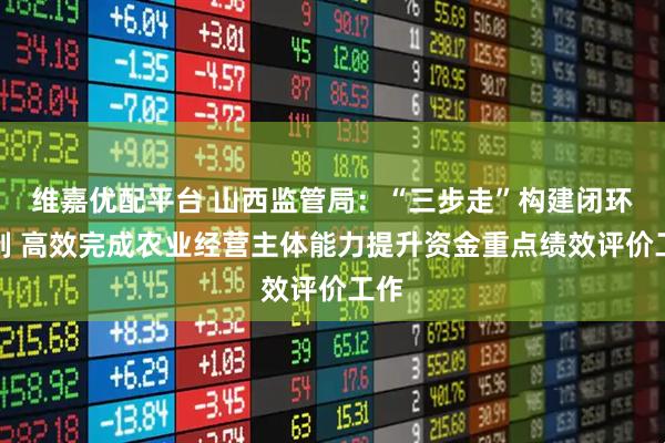 维嘉优配平台 山西监管局：“三步走”构建闭环机制 高效完成农业经营主体能力提升资金重点绩效评价工作